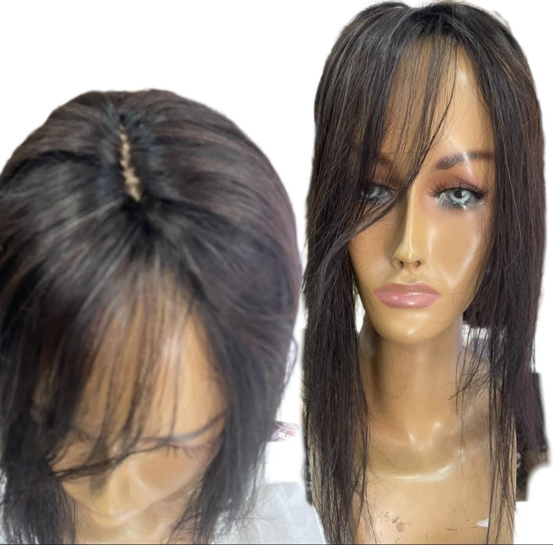 Topo Franjão cabelo humano 50 cm 