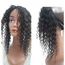 Disfarce Frontal com velcro 40 cm cacho 2 cabelo humano disfarça falhas