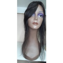 Prótese 50 cm com tic tac molde 9x12  cabelo humano SEM imitação de couro cabeludo