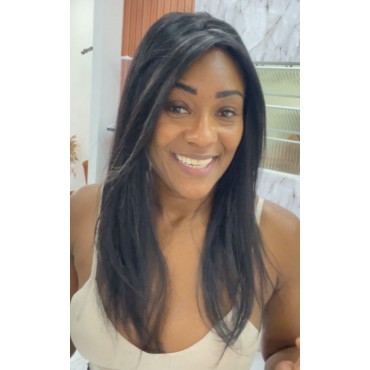 Prótese Frontal Capilar orelha á orelha 50 cm cabelo Brasileiro