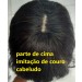 franjinha com imitação de couro cabeludo
